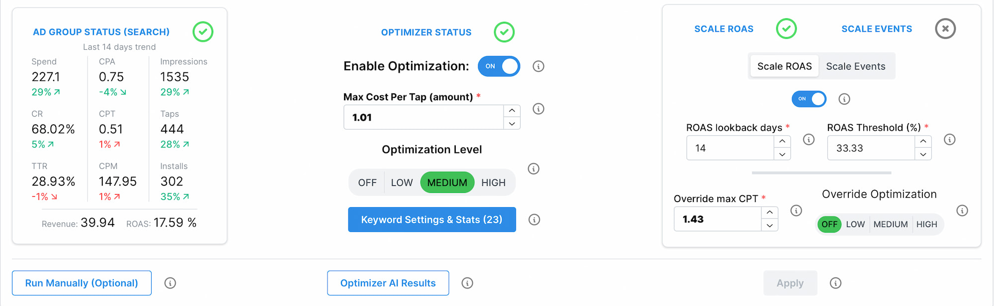 Apple Search Ads -Optimize Cost and Scale ROAS with AI round the clock
