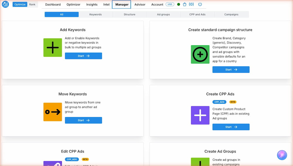 Apple Search Ads - Campaign Manager and Bulk Actions