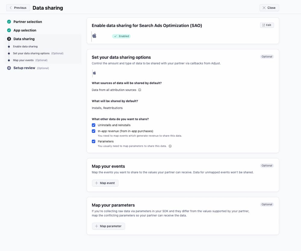 Adjust AppStance Optimize Apple Search Ads Integration